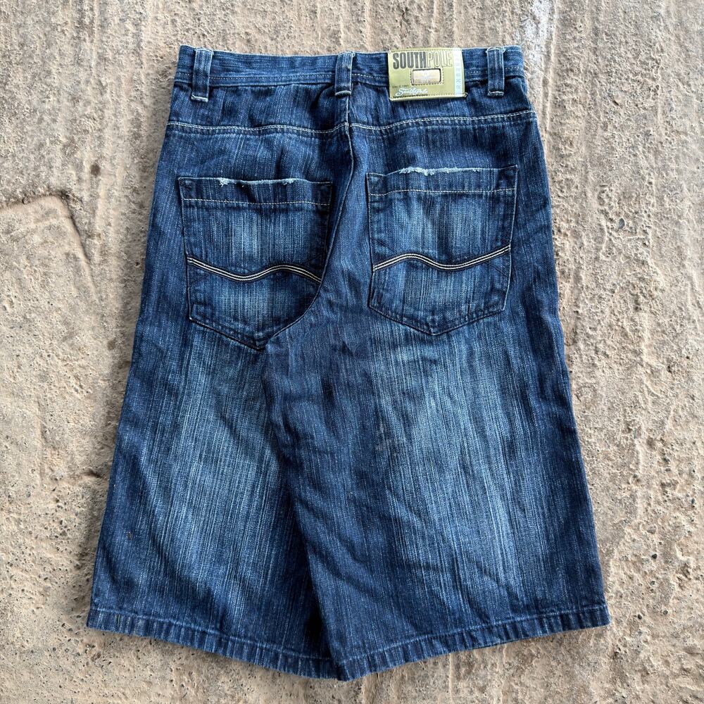Vintage Southpole Jean Shorts Jorts Y2k 00s Skate Jessie Pinkman Grunge 34 Dark